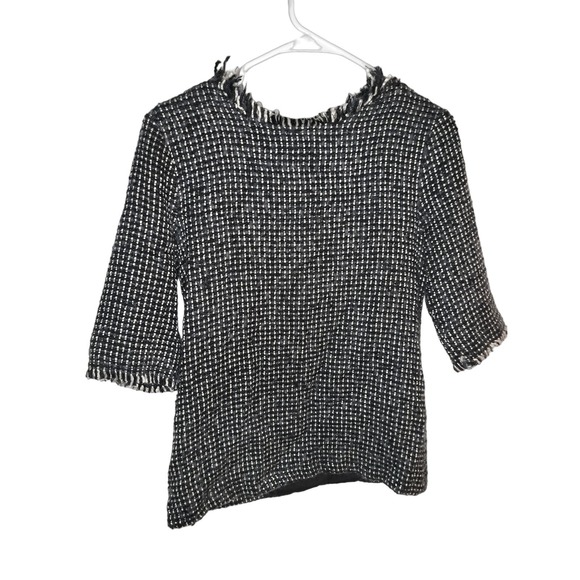 Roolee Brand Sweater Style Blouse with 3 Quarter Sleeves - Picture 1 of 9